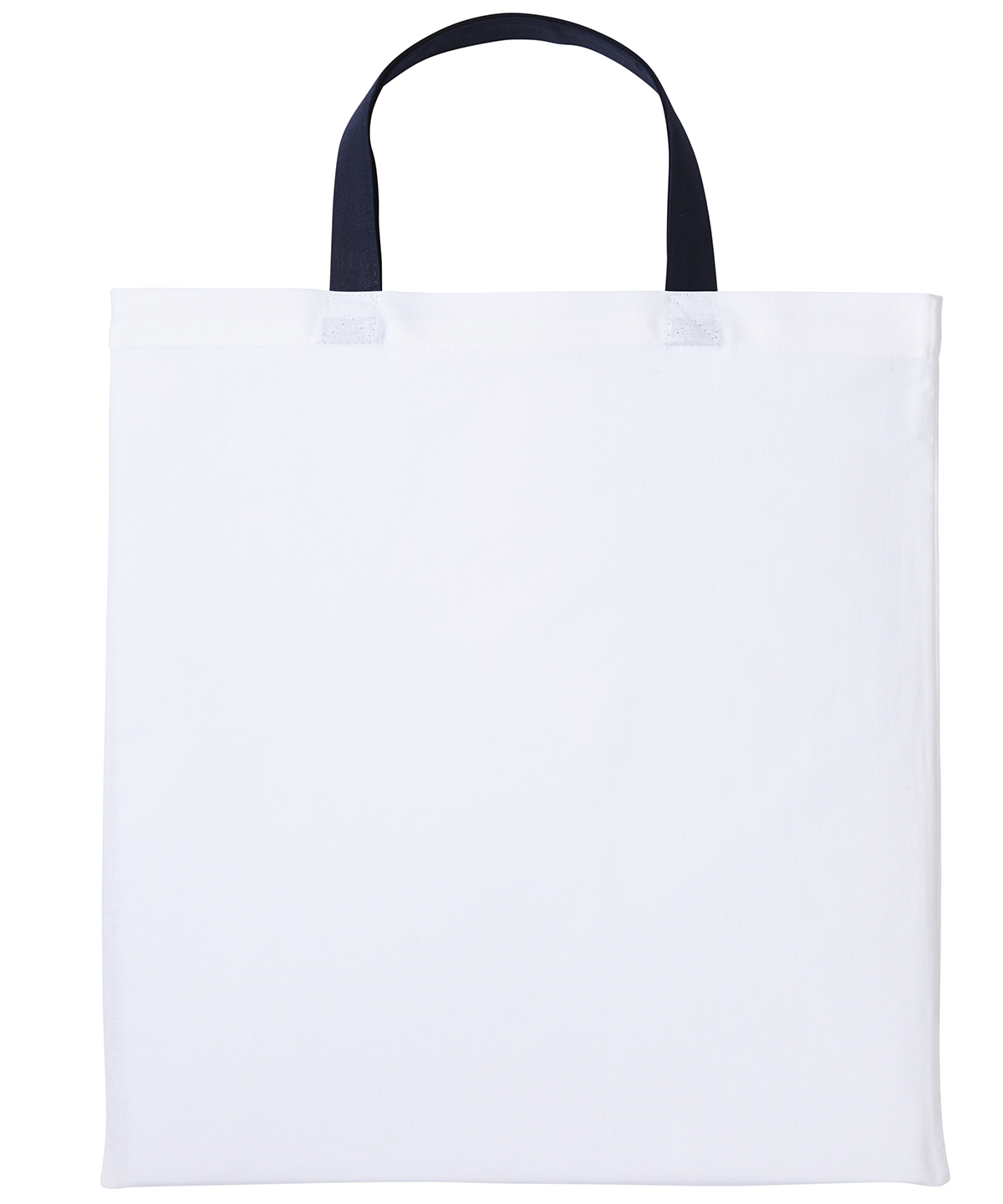 Varsity cotton shopper short handle - White/Oxford Navy