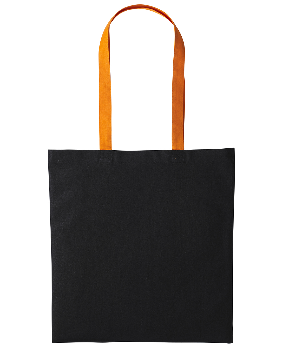 Varsity cotton shopper long handle - Black/Orange