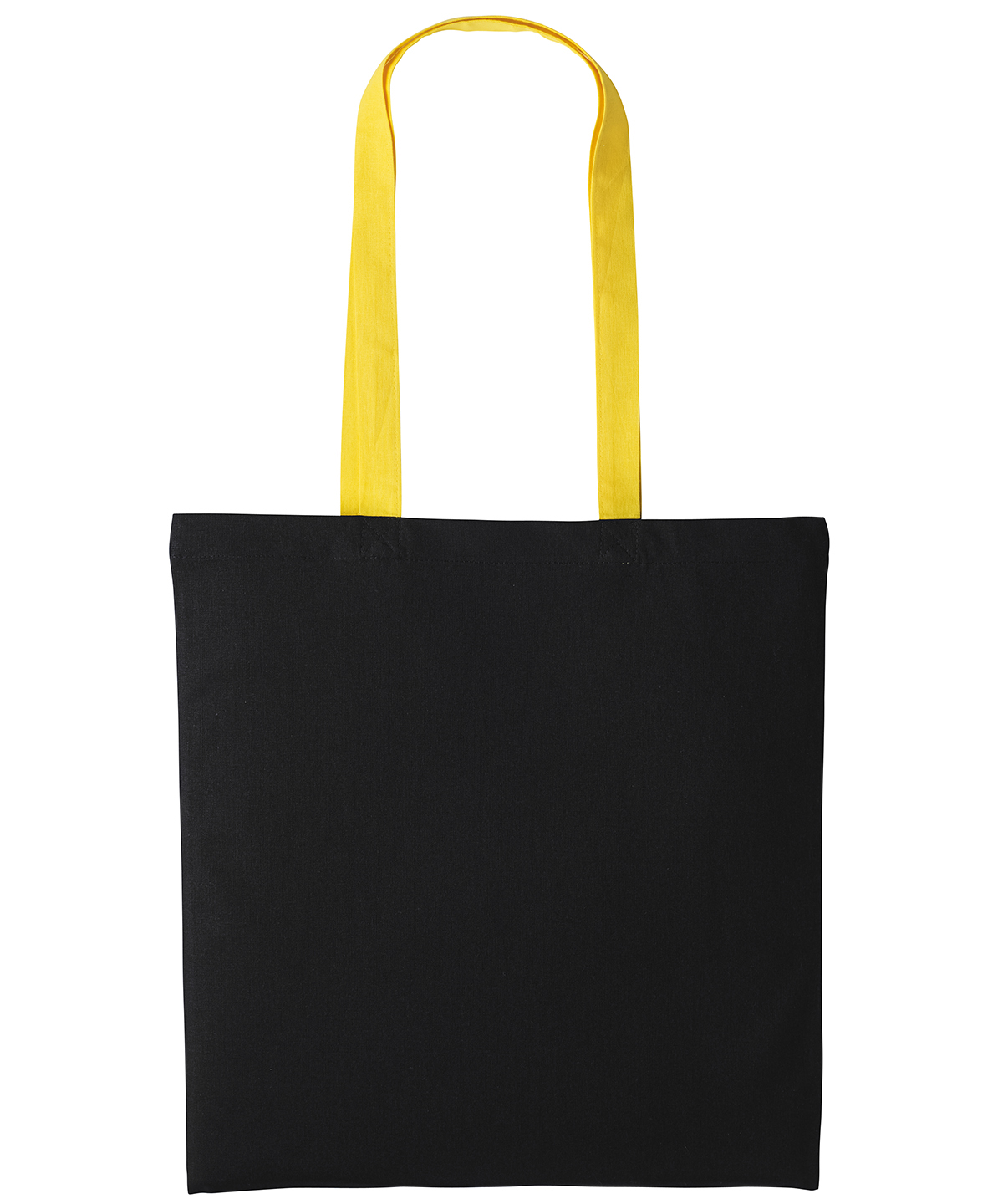 Varsity cotton shopper long handle - Black/Sunflower
