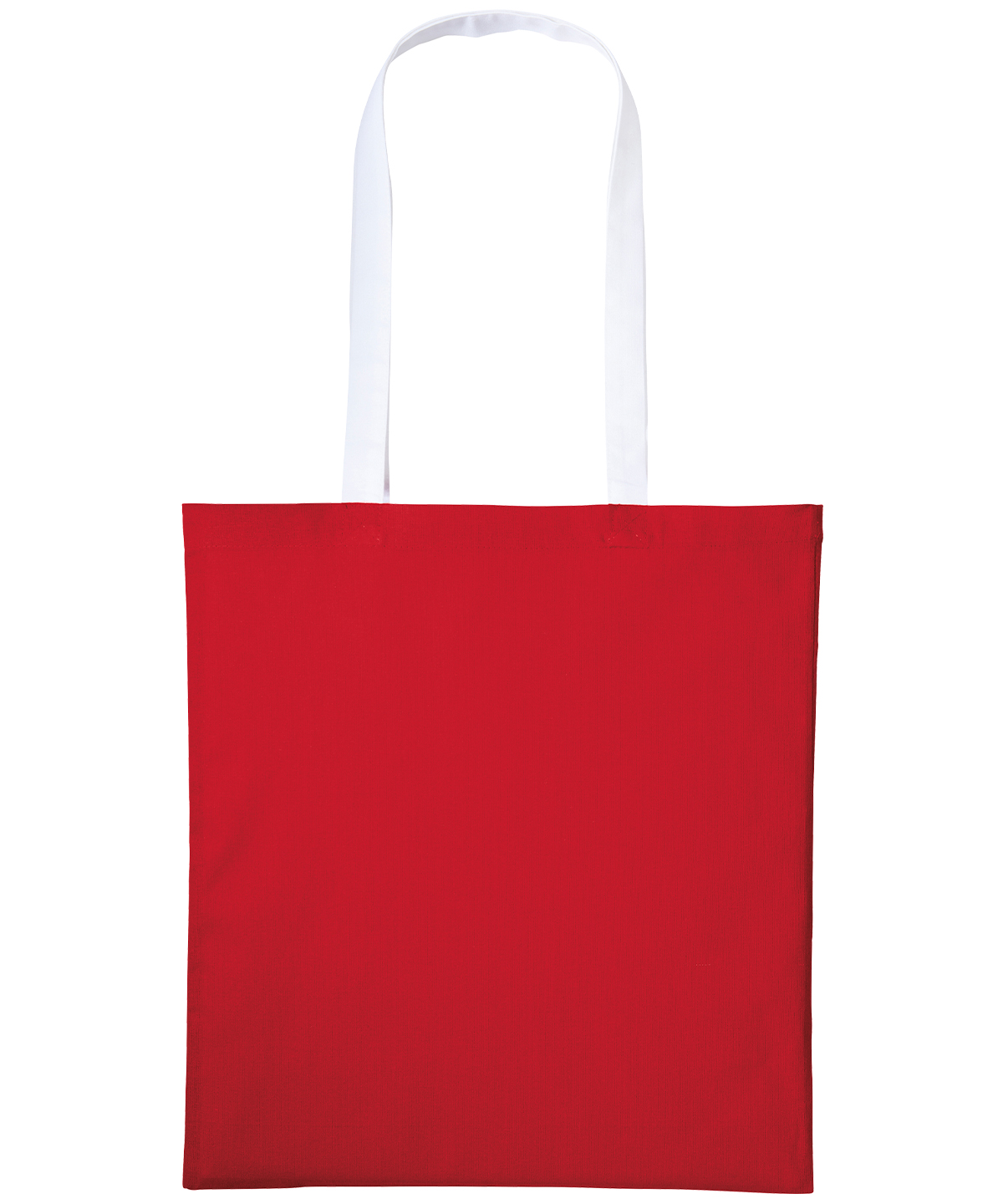 Varsity cotton shopper long handle - Fire Red/White