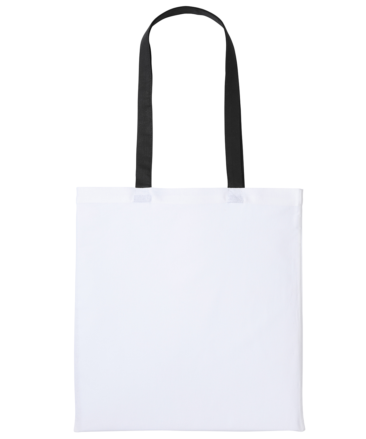 Varsity cotton shopper long handle - White/Black