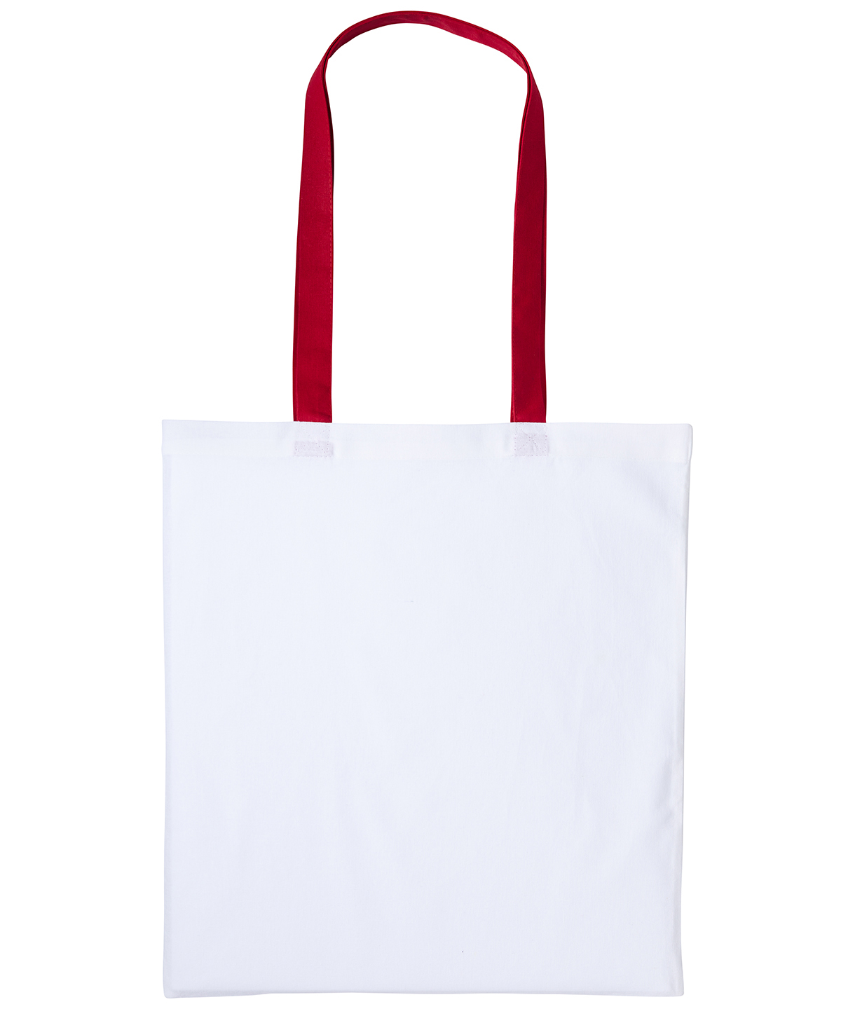 Varsity cotton shopper long handle - White/Red
