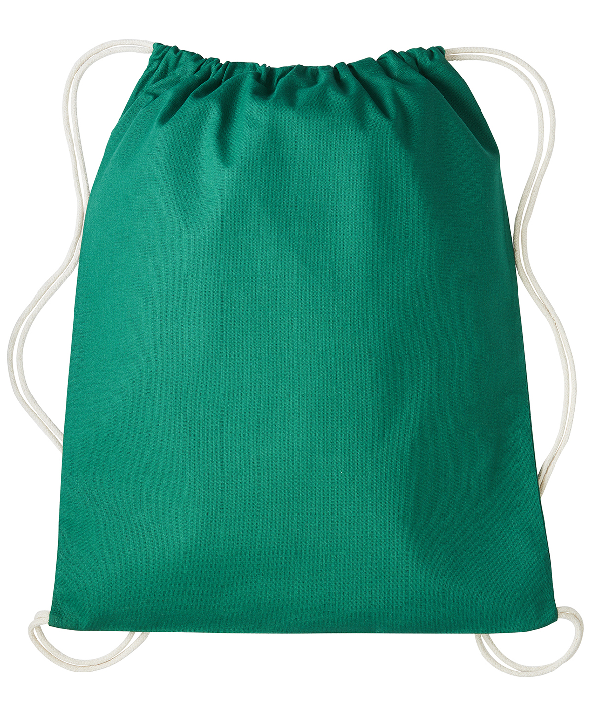 Gymsac with cords - Bottle Green/Natural