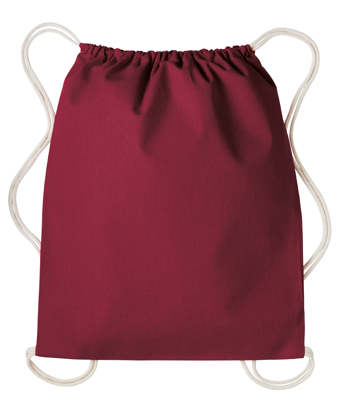 Gymsac with cords - Burgundy/Natural