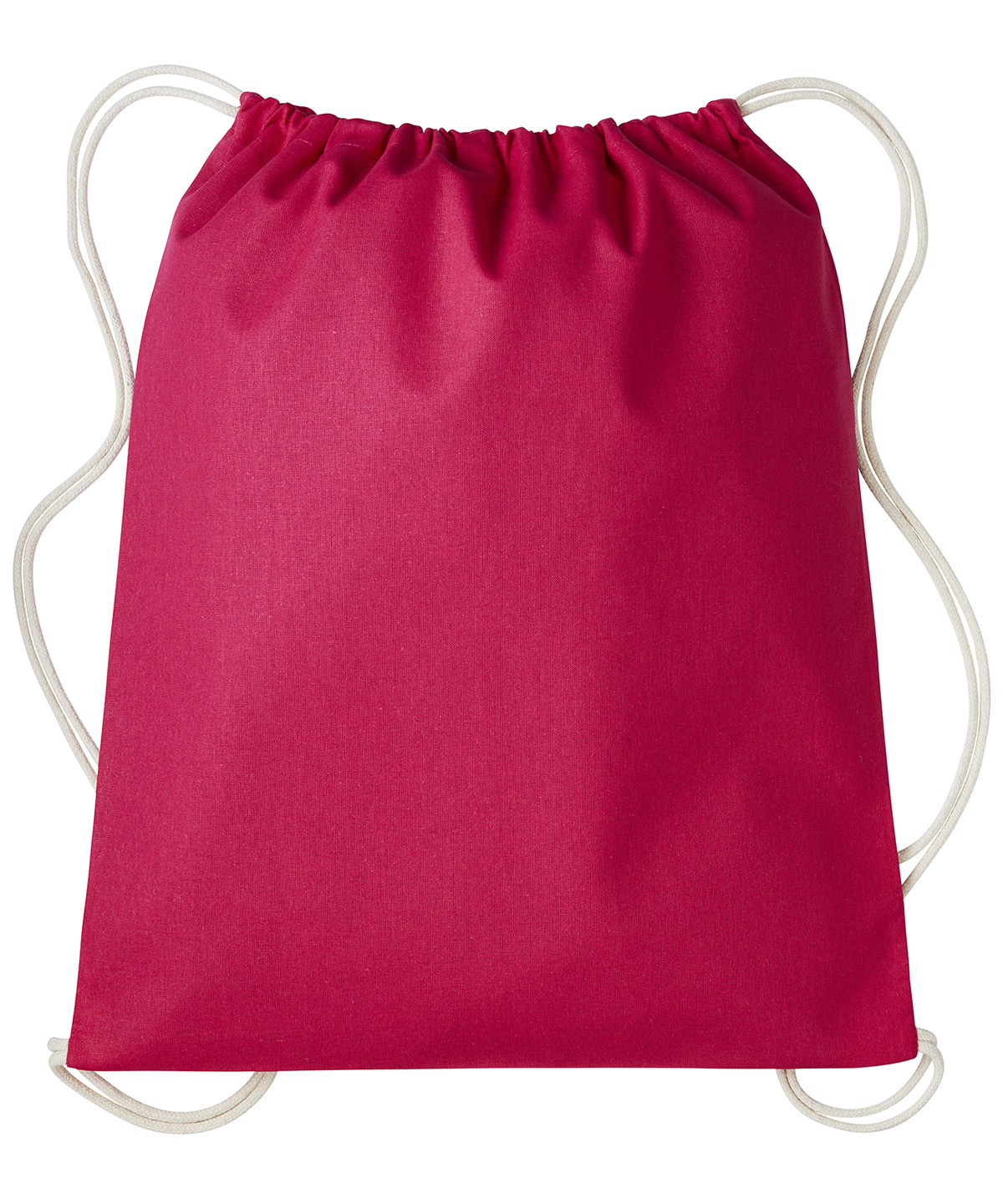 Gymsac with cords - Hot Pink/Natural
