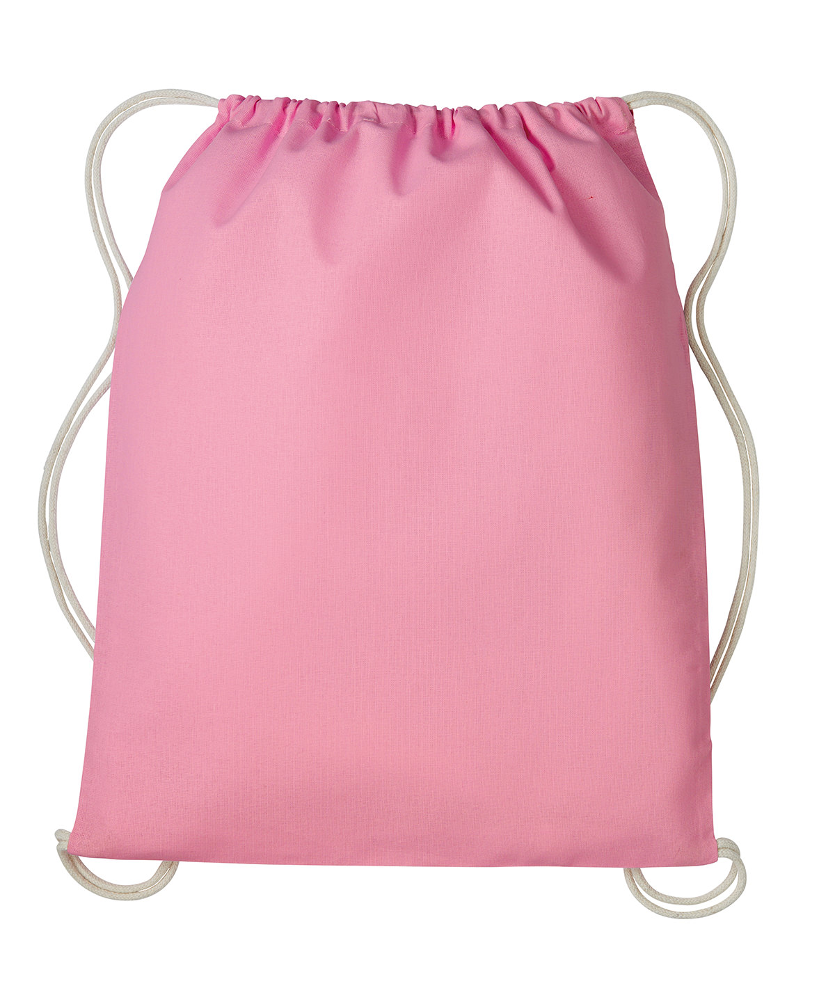 Gymsac with cords - Pastel Pink/Natural