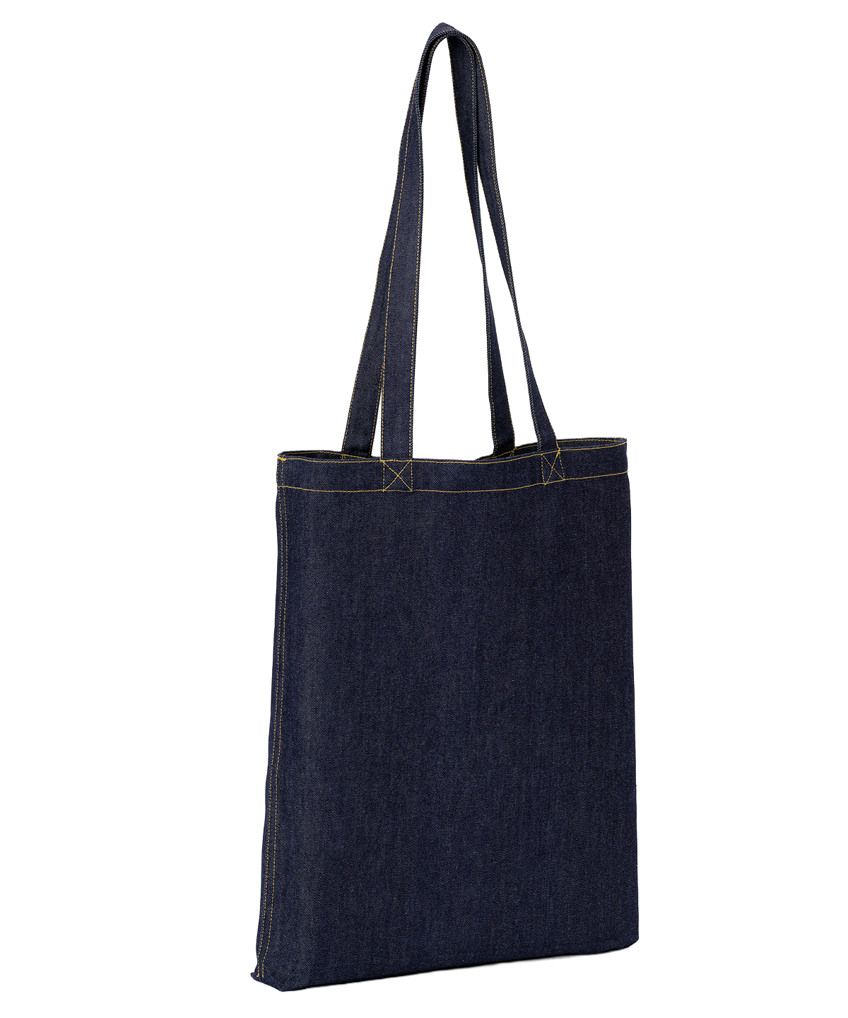 Denim ‘flat base’ shopper - Indigo Denim