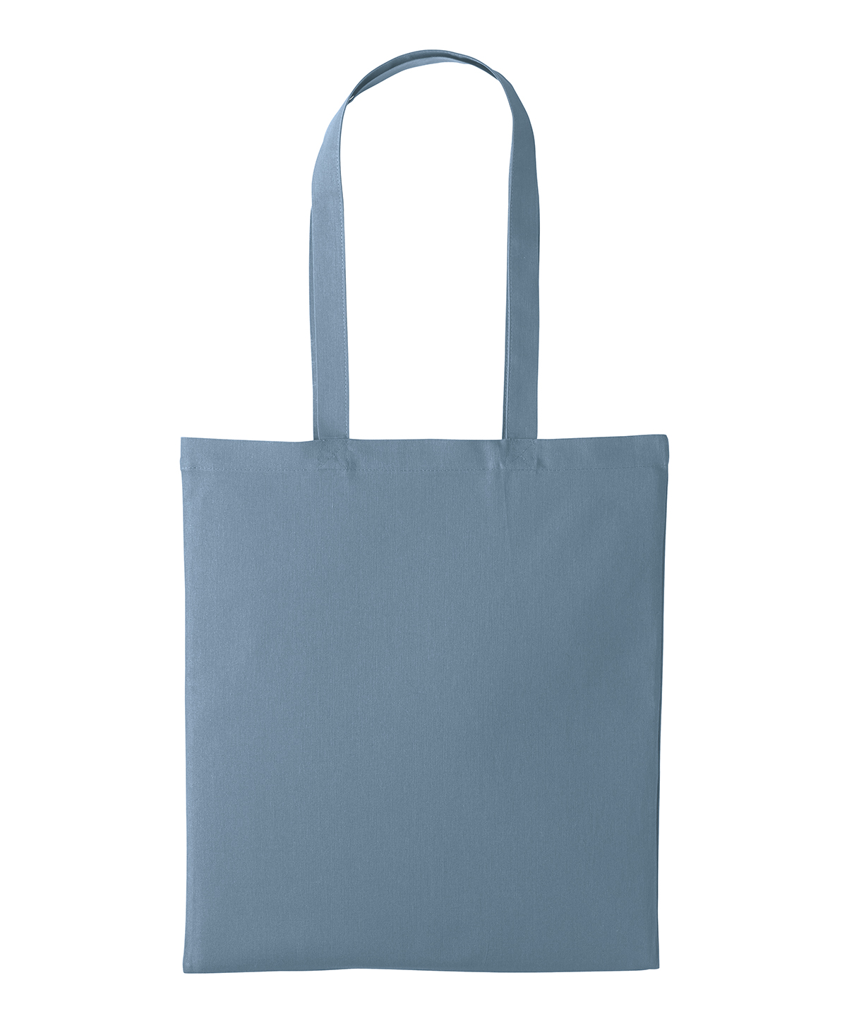 Recycled cotton shopper long handle - Blue Haze