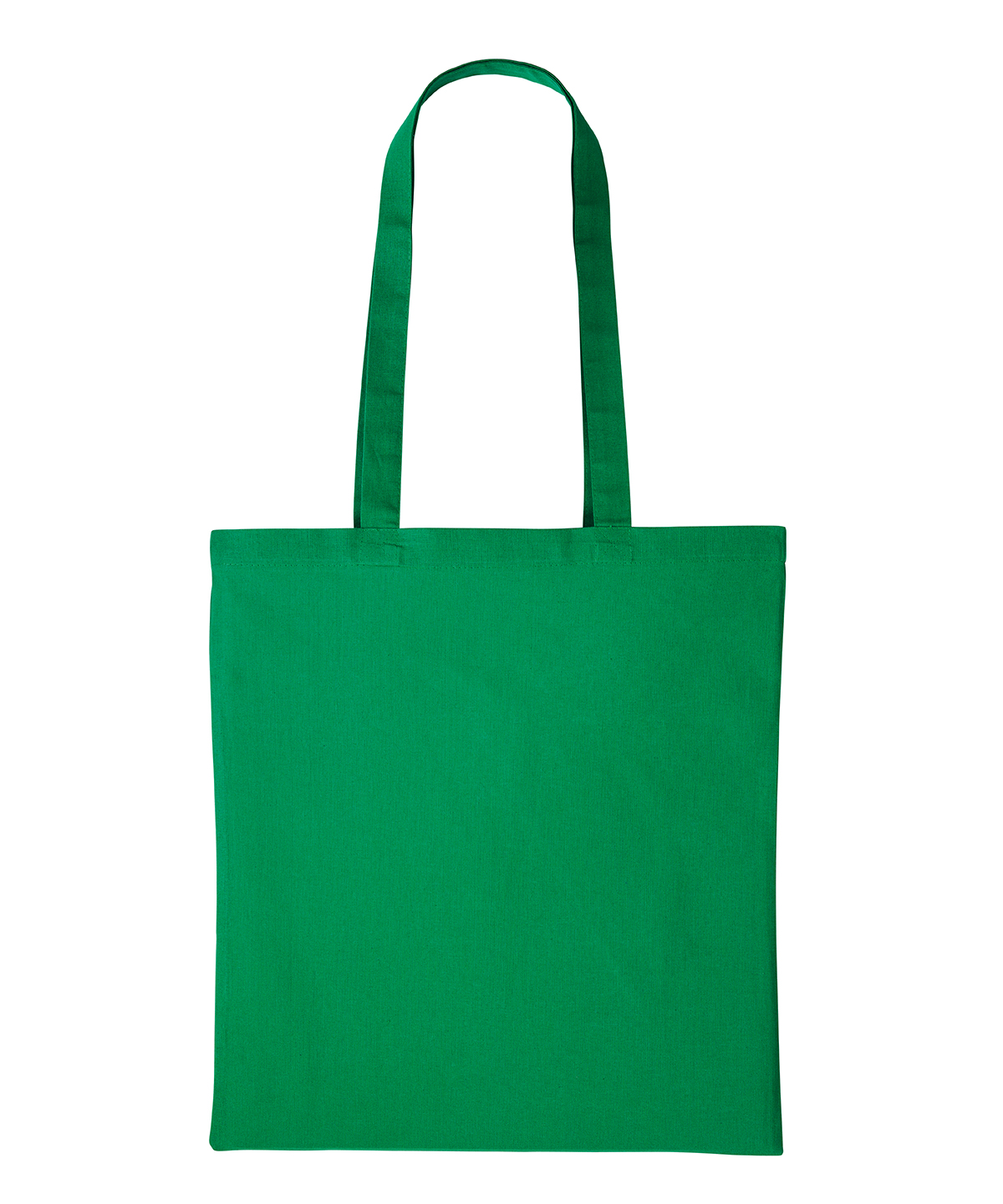 Recycled cotton shopper long handle - Bottle Green