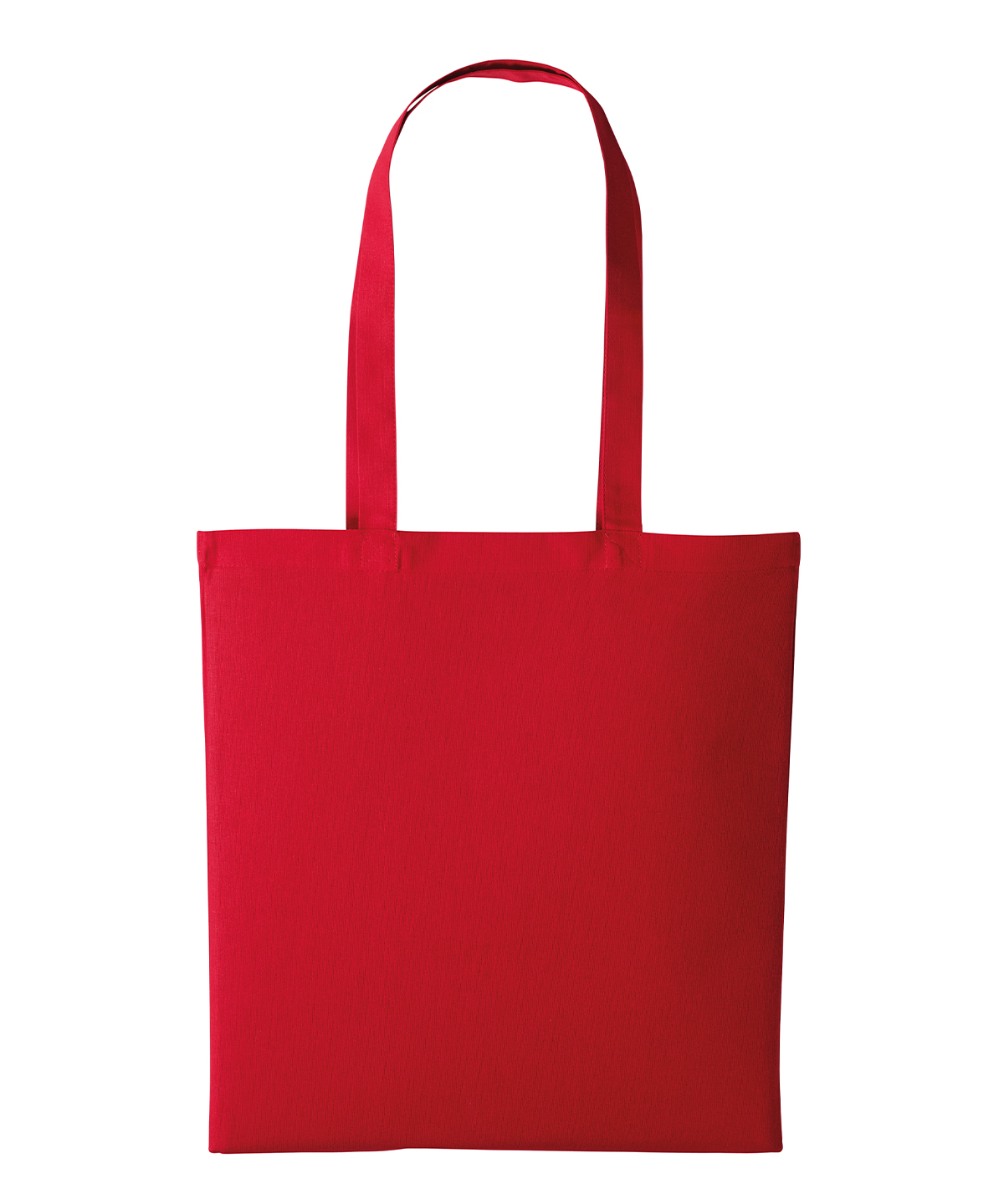 Recycled cotton shopper long handle - Fire Red