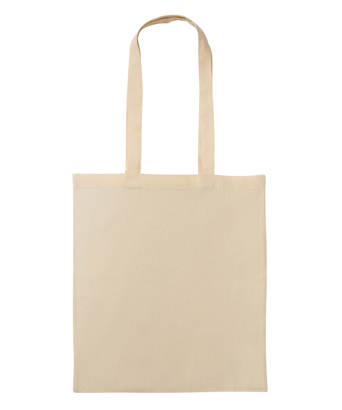 Recycled cotton shopper long handle - Natural