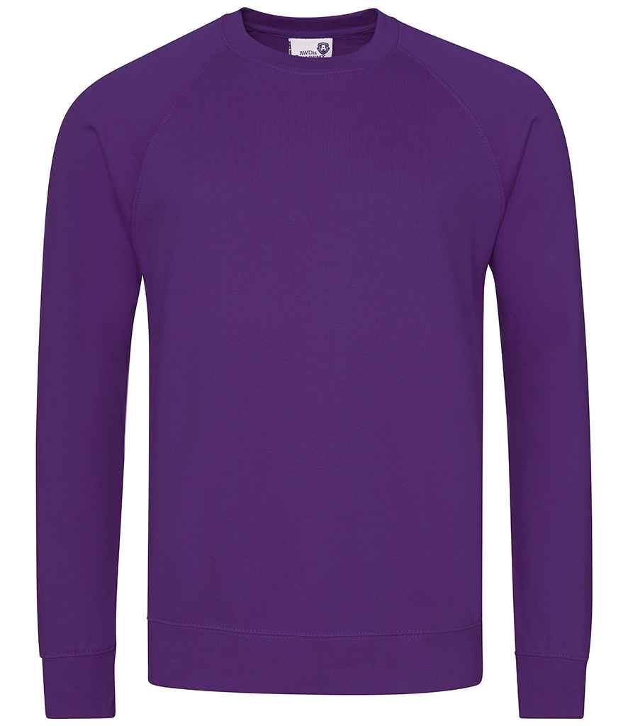 AWDis Academy Senior Raglan Sweatshirt - Purple