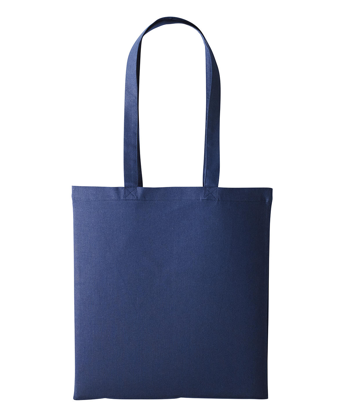 Recycled cotton shopper long handle - Oxford Navy