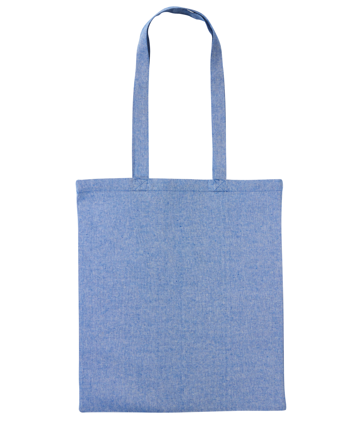 Recycled cotton shopper long handle - Royal Marl