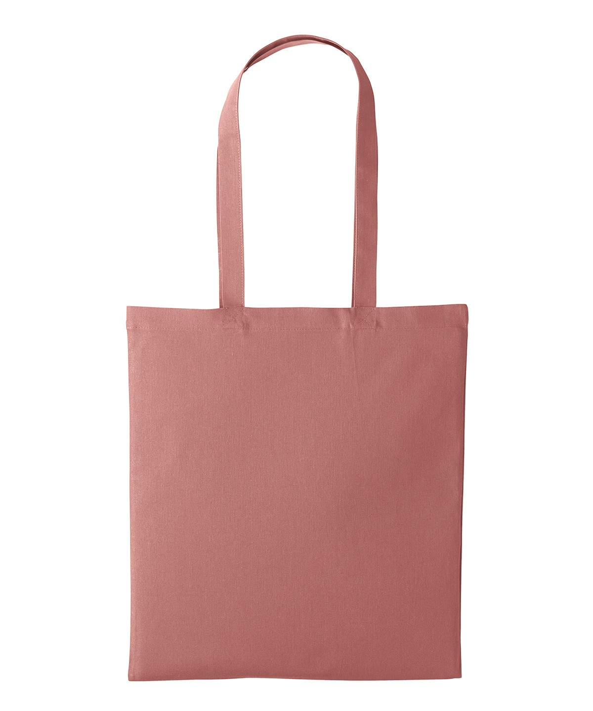 Recycled cotton shopper long handle - Rose