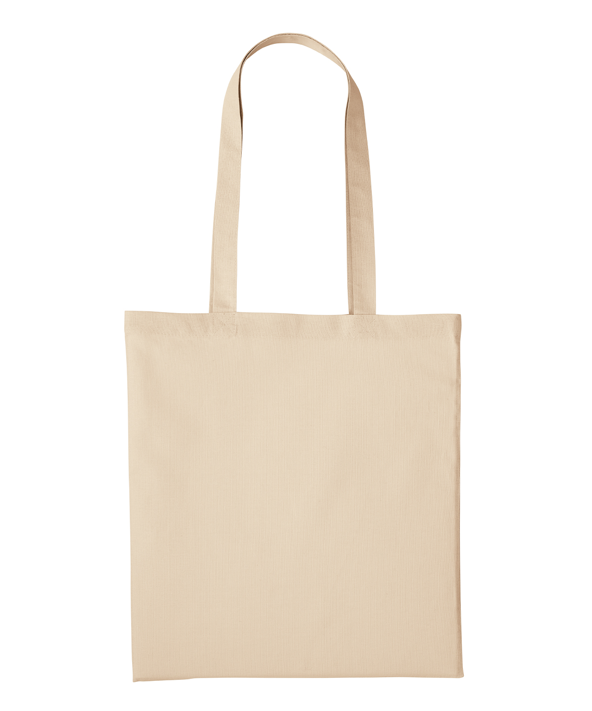 Recycled cotton shopper long handle - Sand