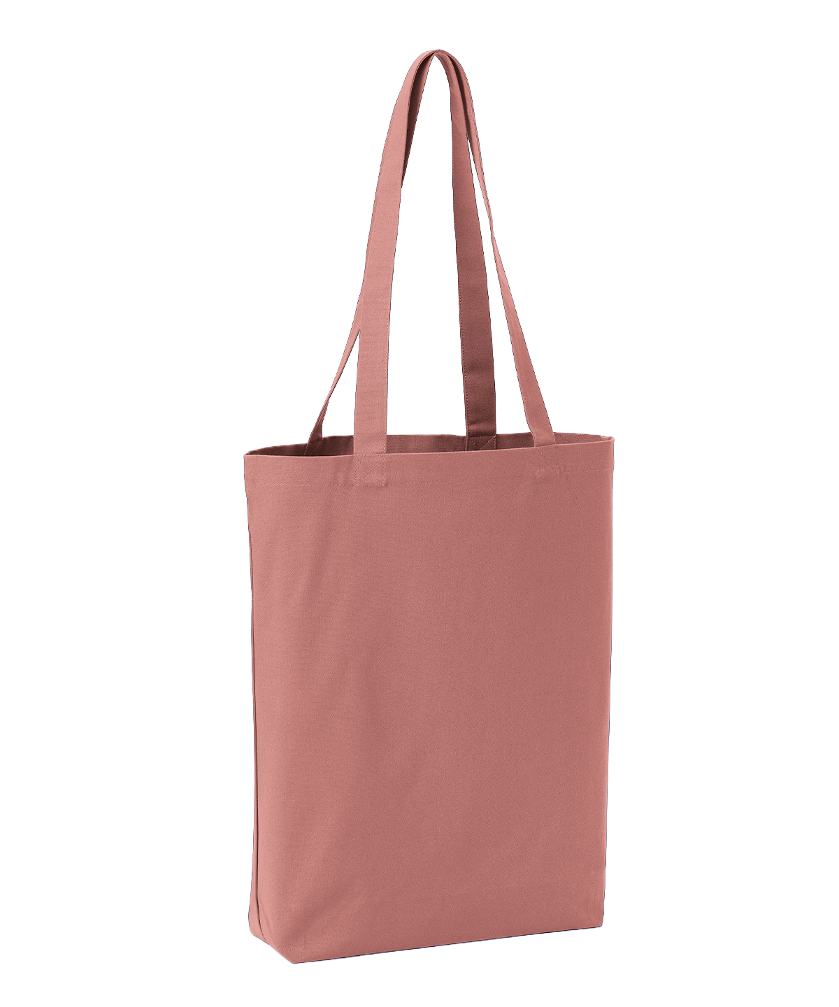 Recycled premium canvas ‘flat base’ shopper - Rose