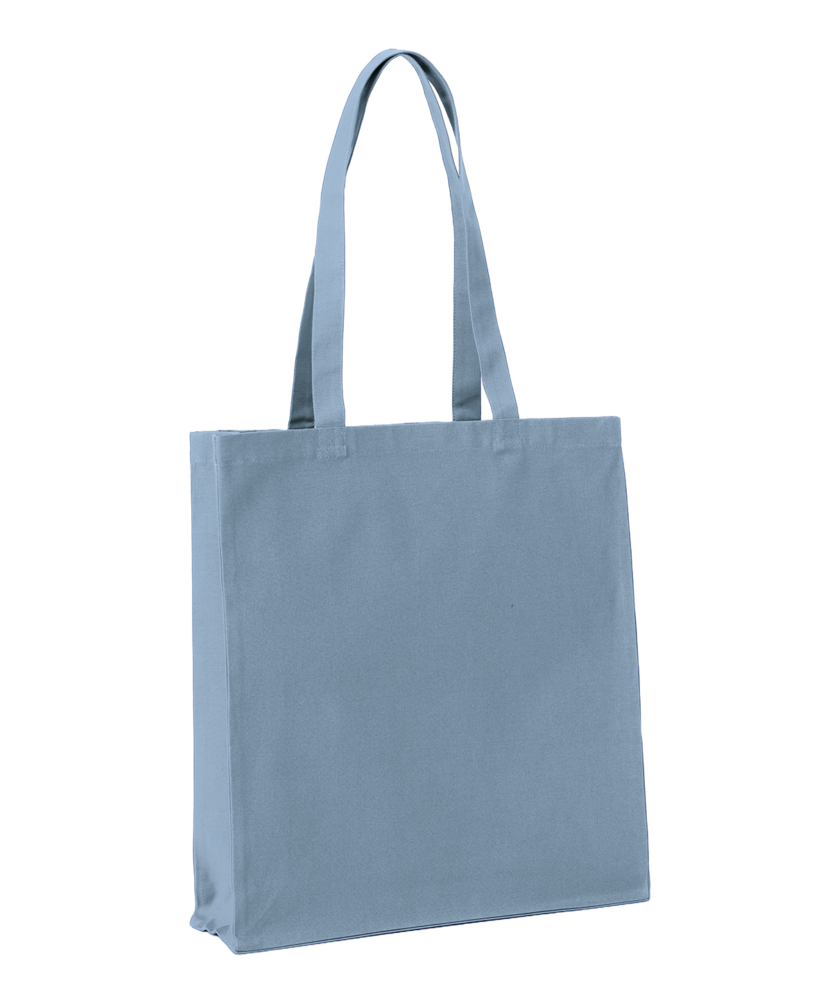 Recycled premium canvas spacious shopper - Blue Haze