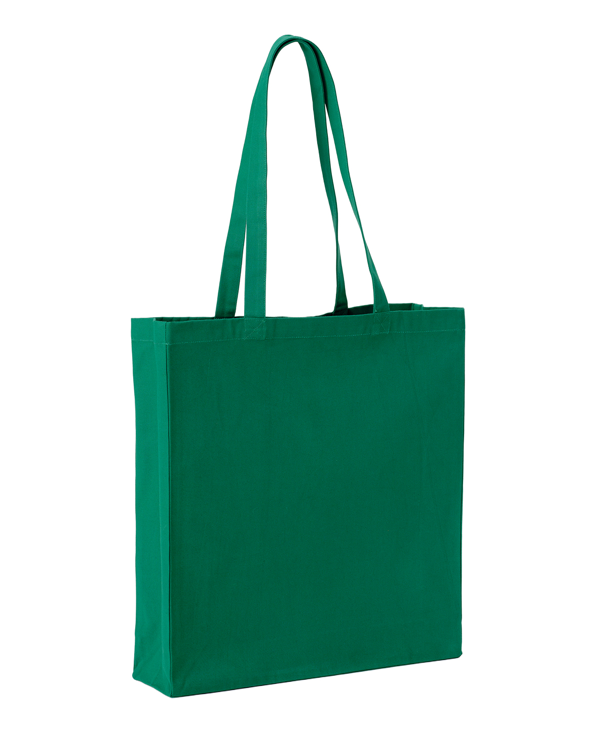 Recycled premium canvas spacious shopper - Bottle Green