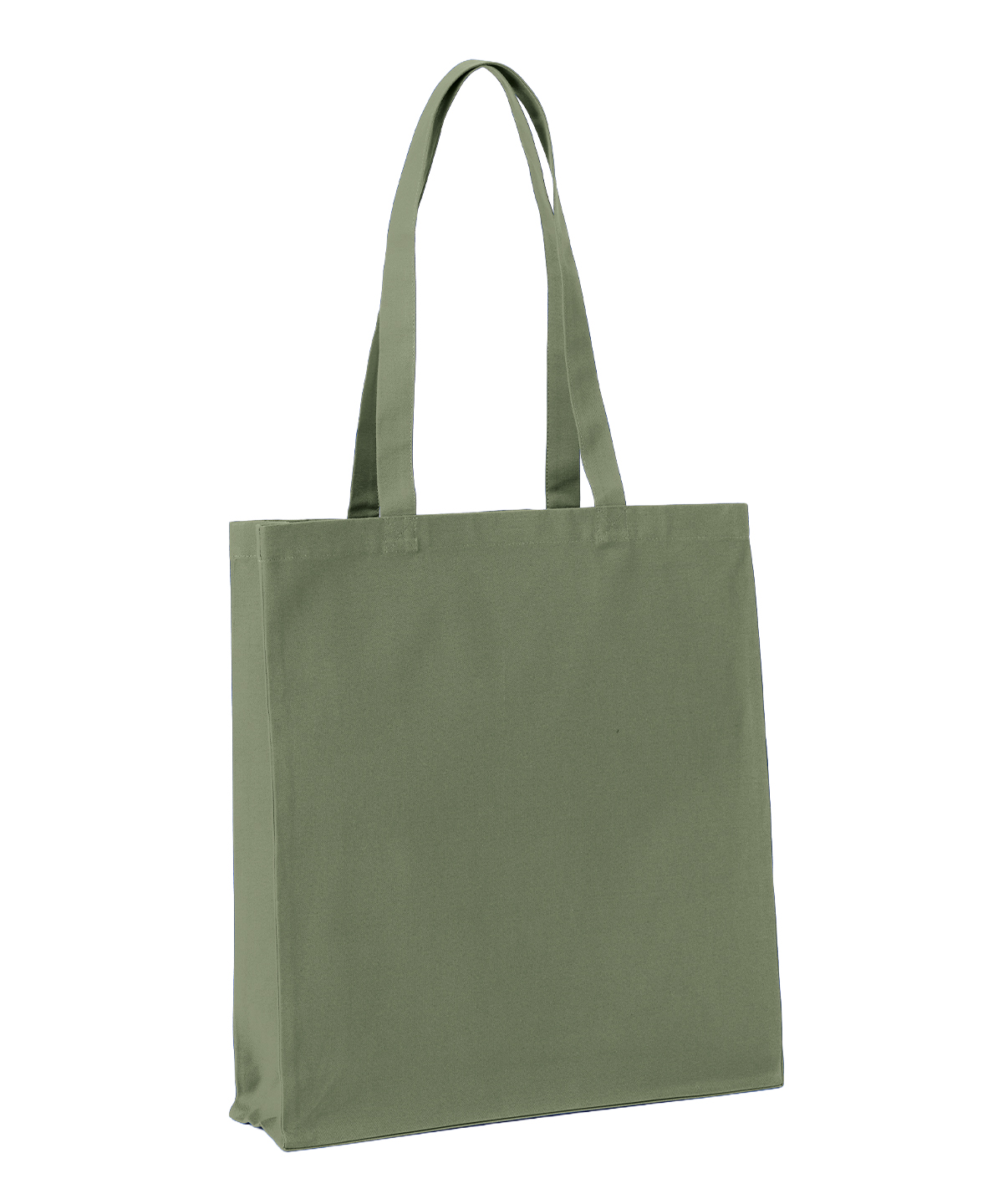 Recycled premium canvas spacious shopper - Fern