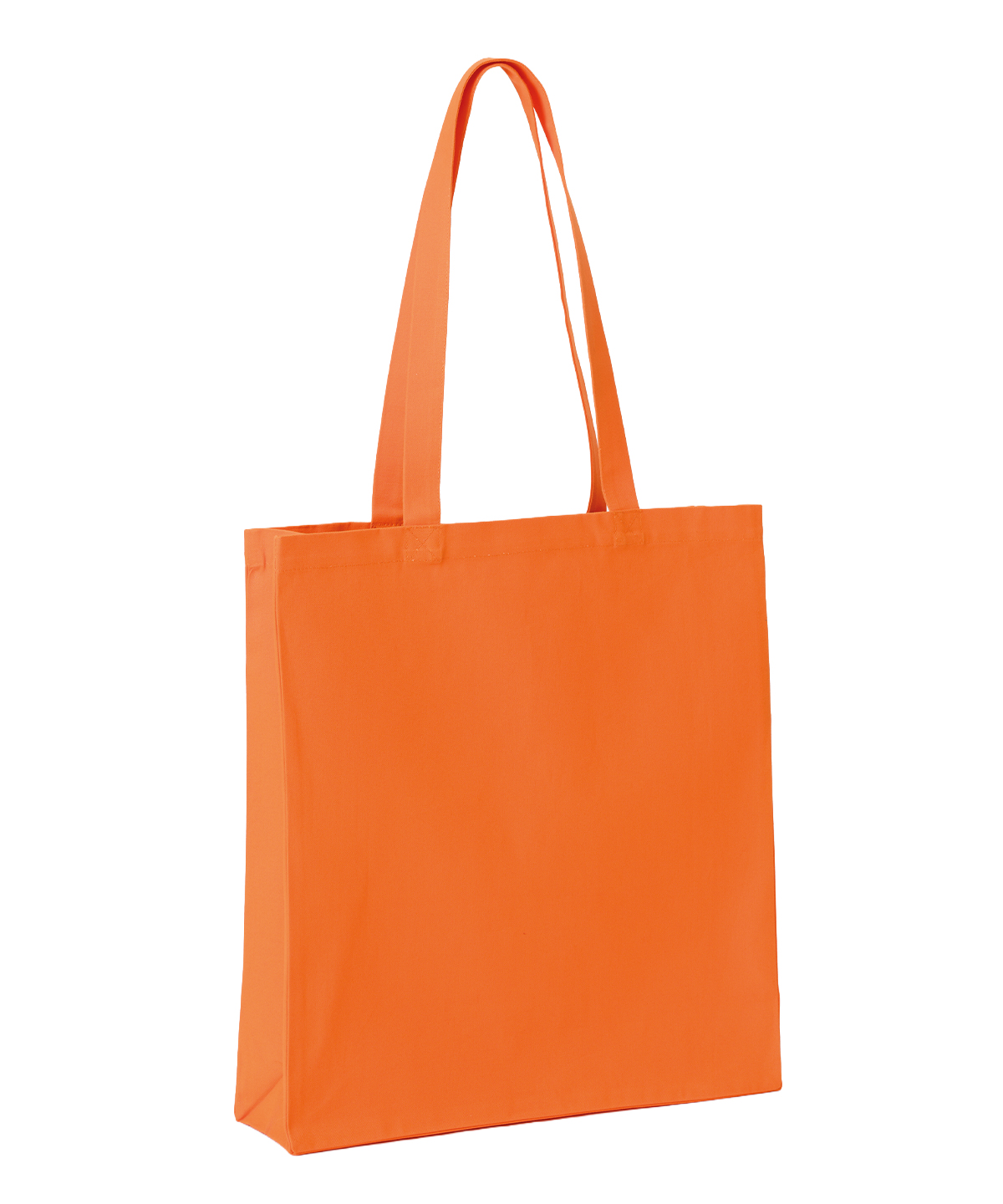 Recycled premium canvas spacious shopper - Orange