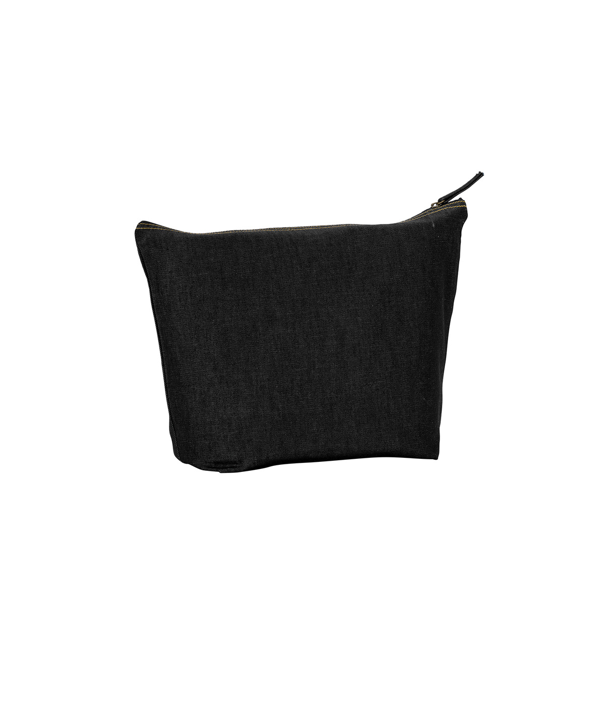 Recycled luxe accessory bag - Black Denim
