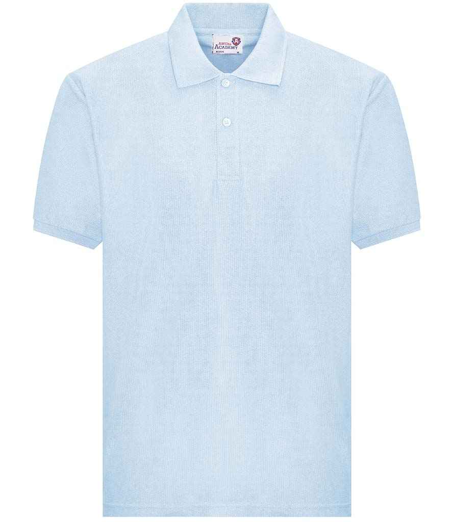 AWDis Academy Senior Piqué Polo Shirt - Sky Blue