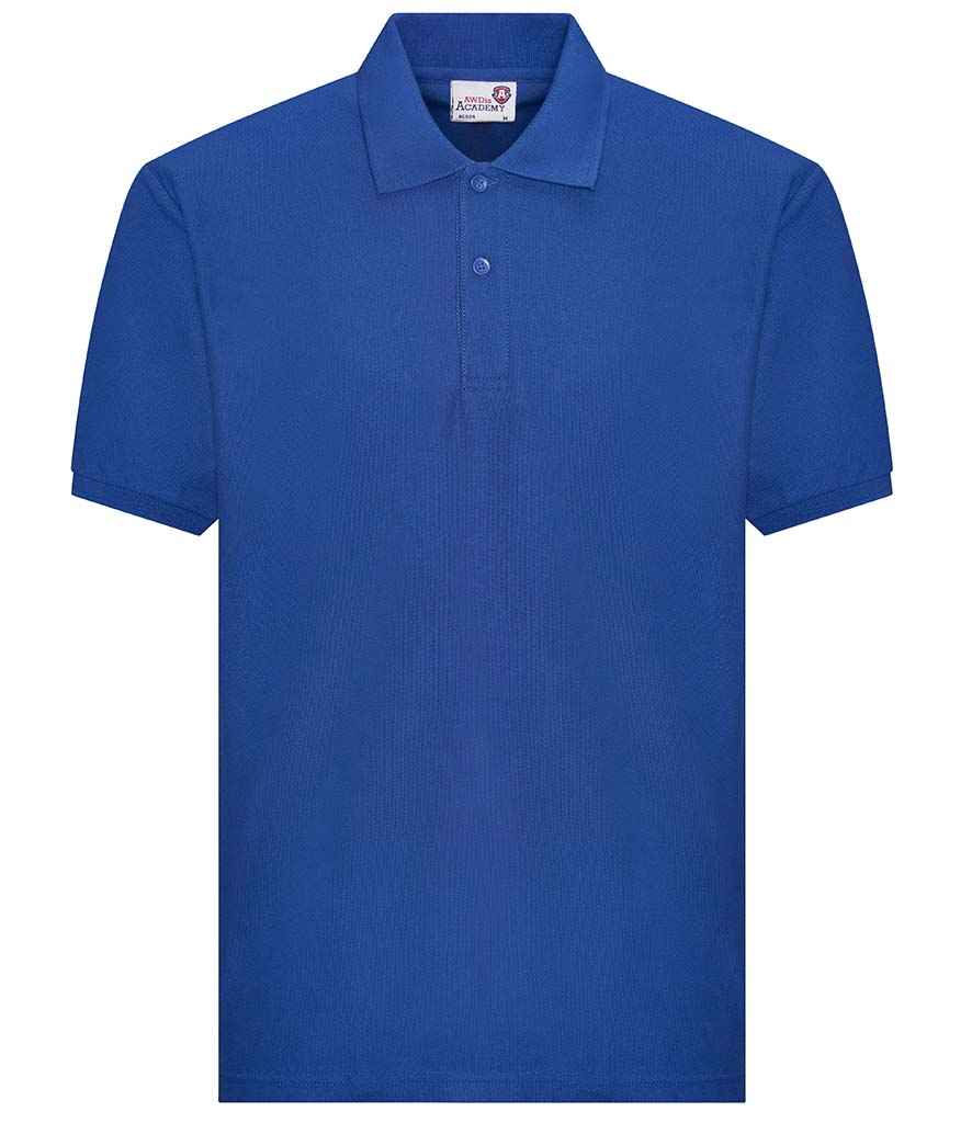 AWDis Academy Senior Piqué Polo Shirt - Royal Blue