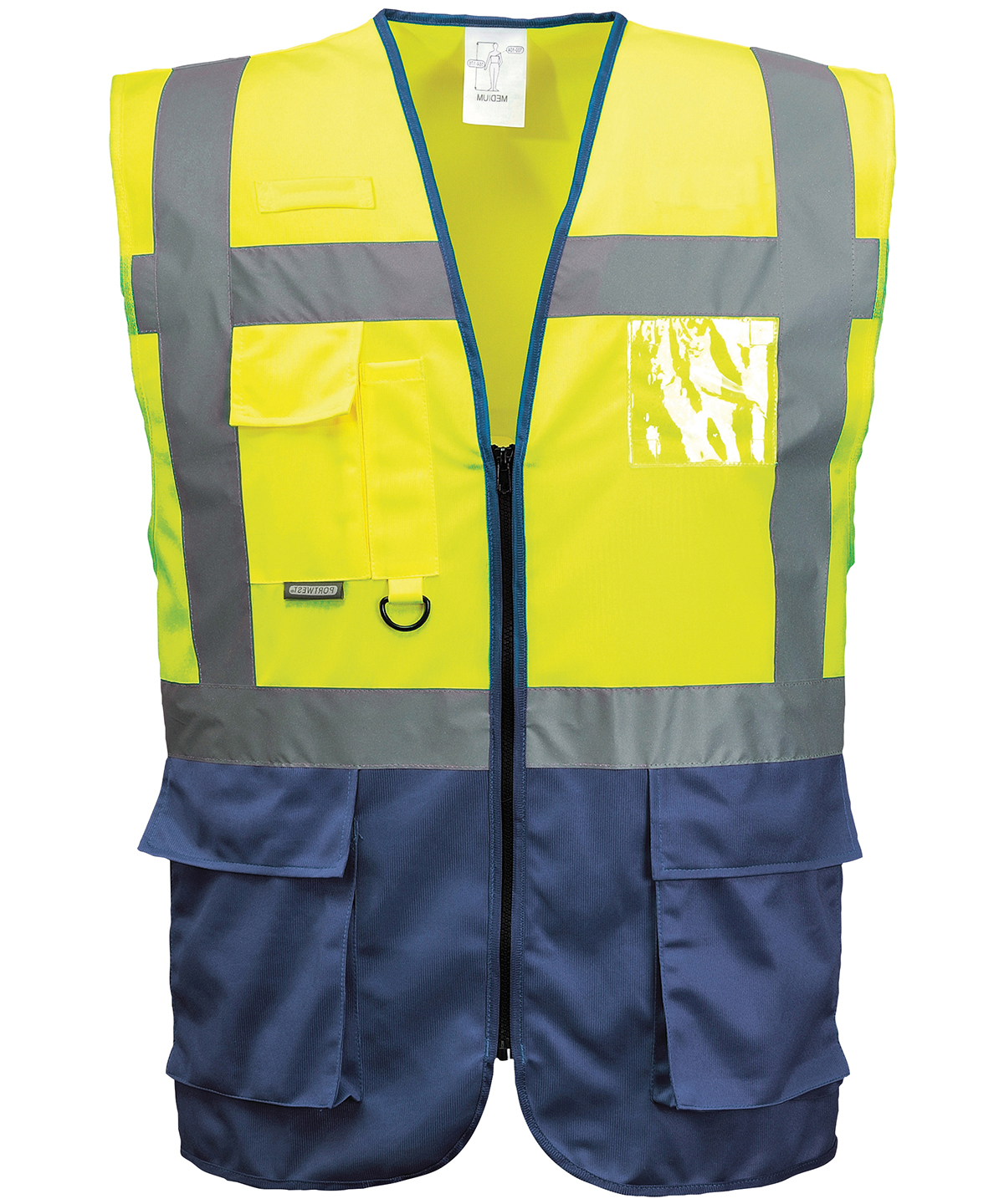 Hi-vis executive vest (S476) - Yellow/Navy
