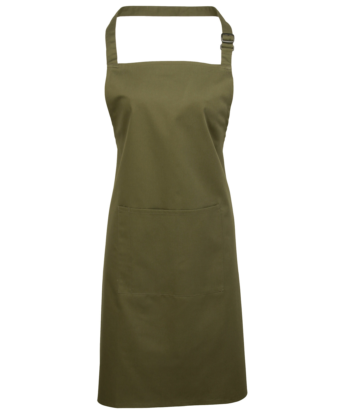 Premier 'Colours' Bib Apron with Pocket - Olive