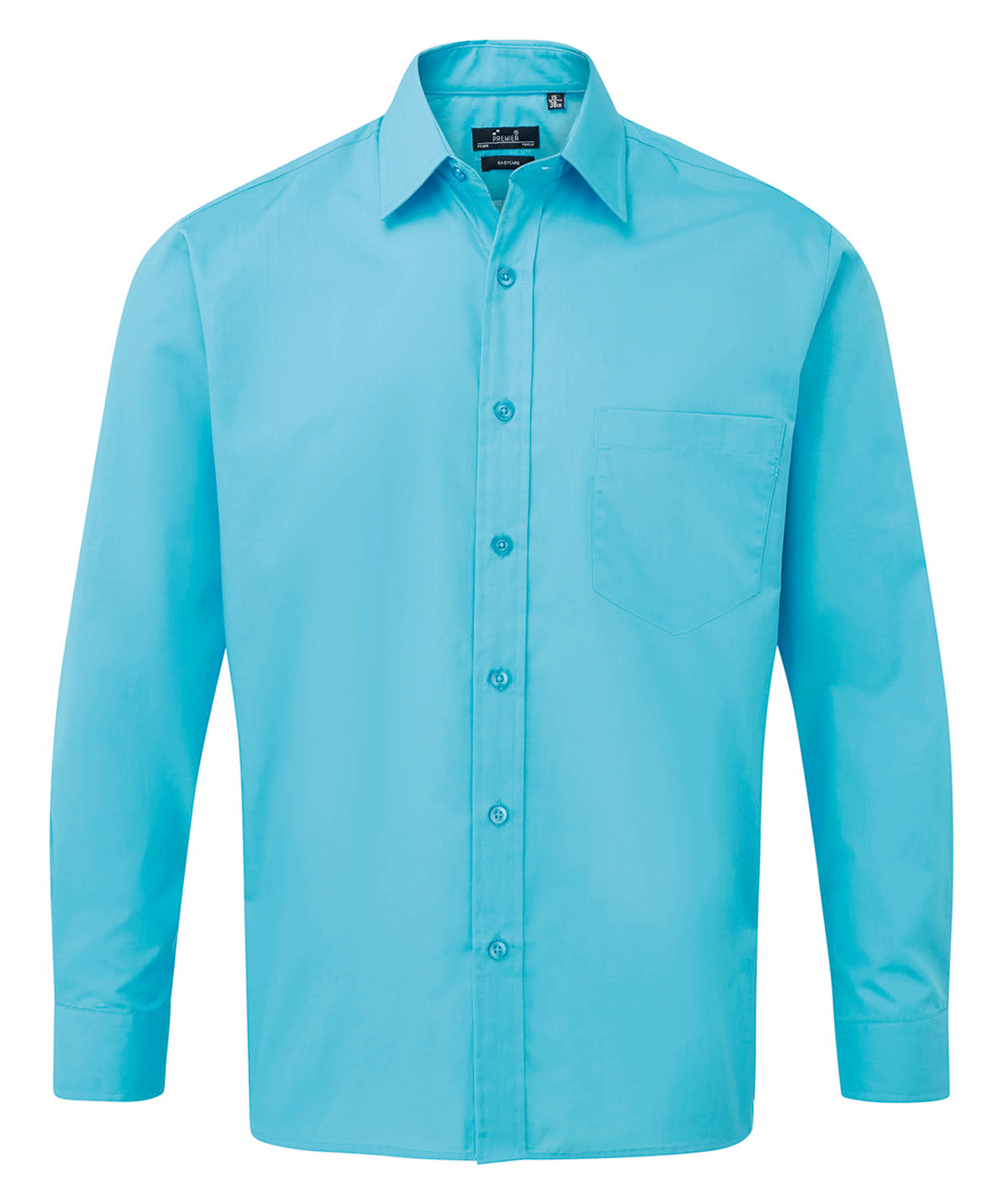 Premier Long Sleeve Poplin Shirt - Turquoise