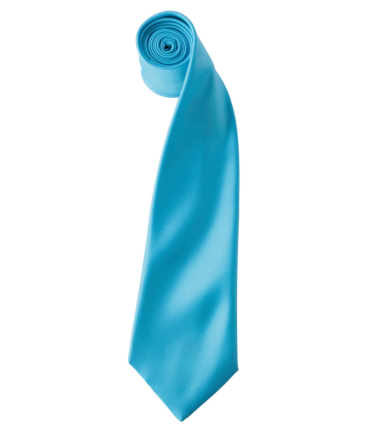 Premier 'Colours' Satin Tie - Turquoise