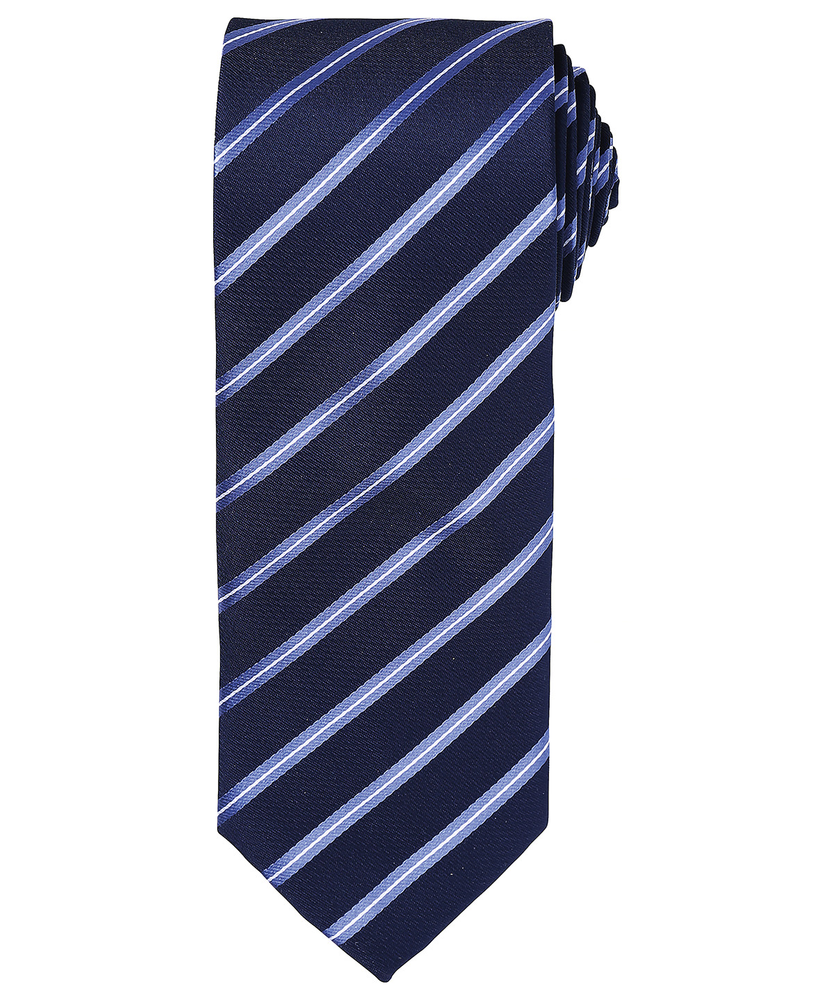 Premier Sports Stripe Tie - Navy/Royal