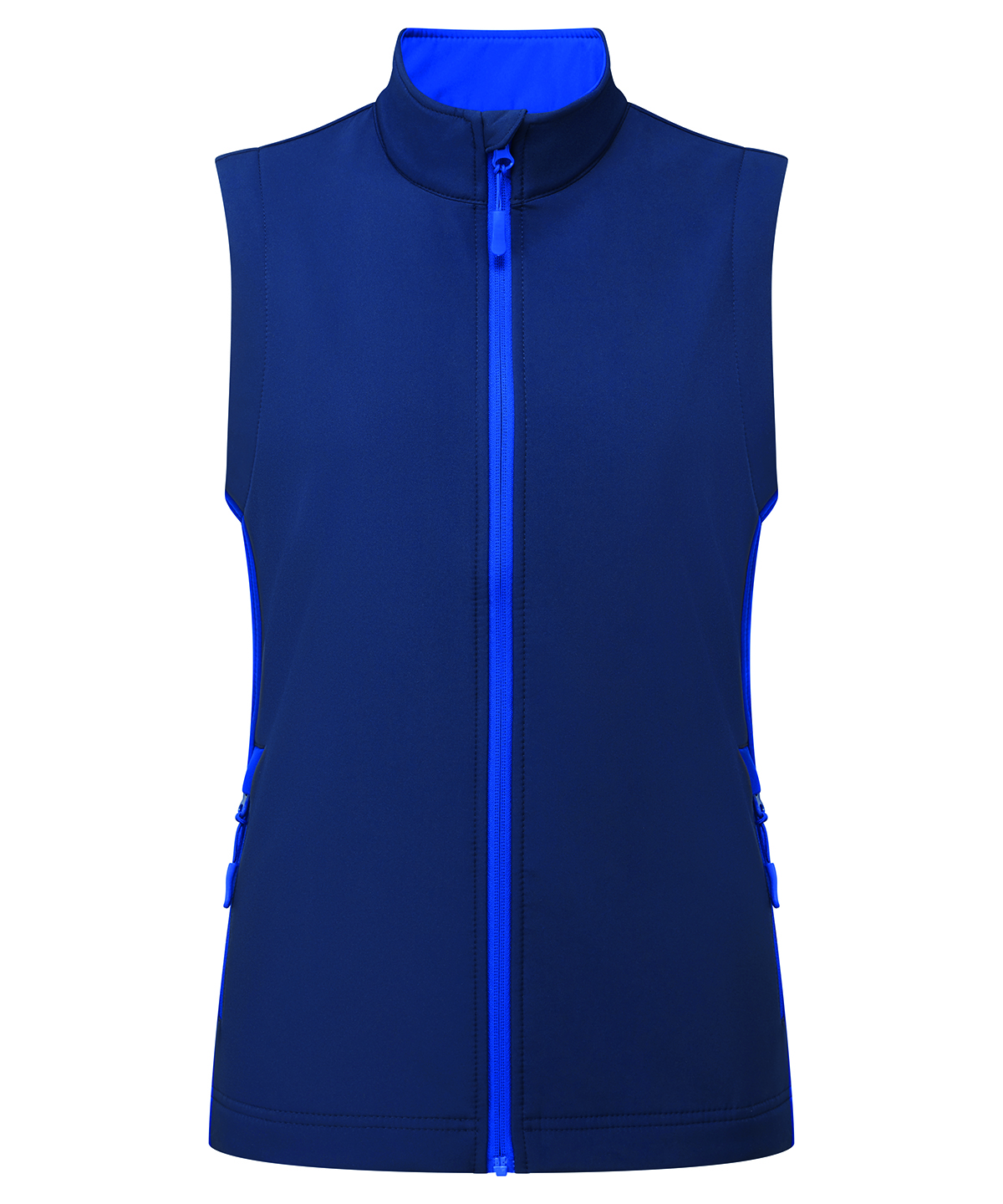 Premier Ladies Windchecker® Recycled Printable Soft Shell Gilet - Navy/Royal