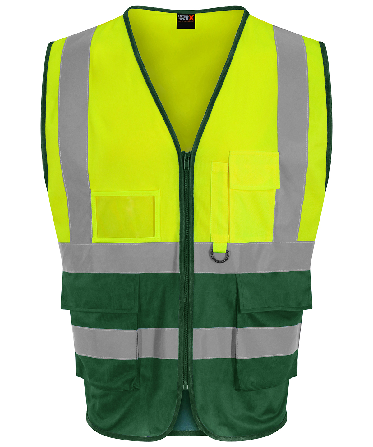 Pro RTX High Visibility Executive Waistcoat - HV Yellow/Paramedic Green