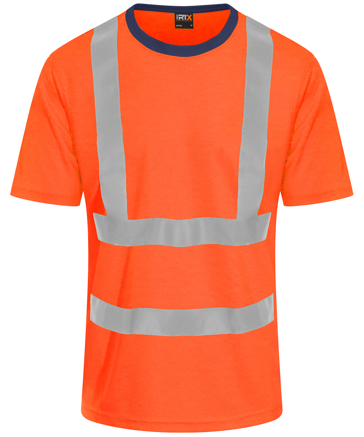 Pro RTX High Visibility T-Shirt - HV Orange/Navy