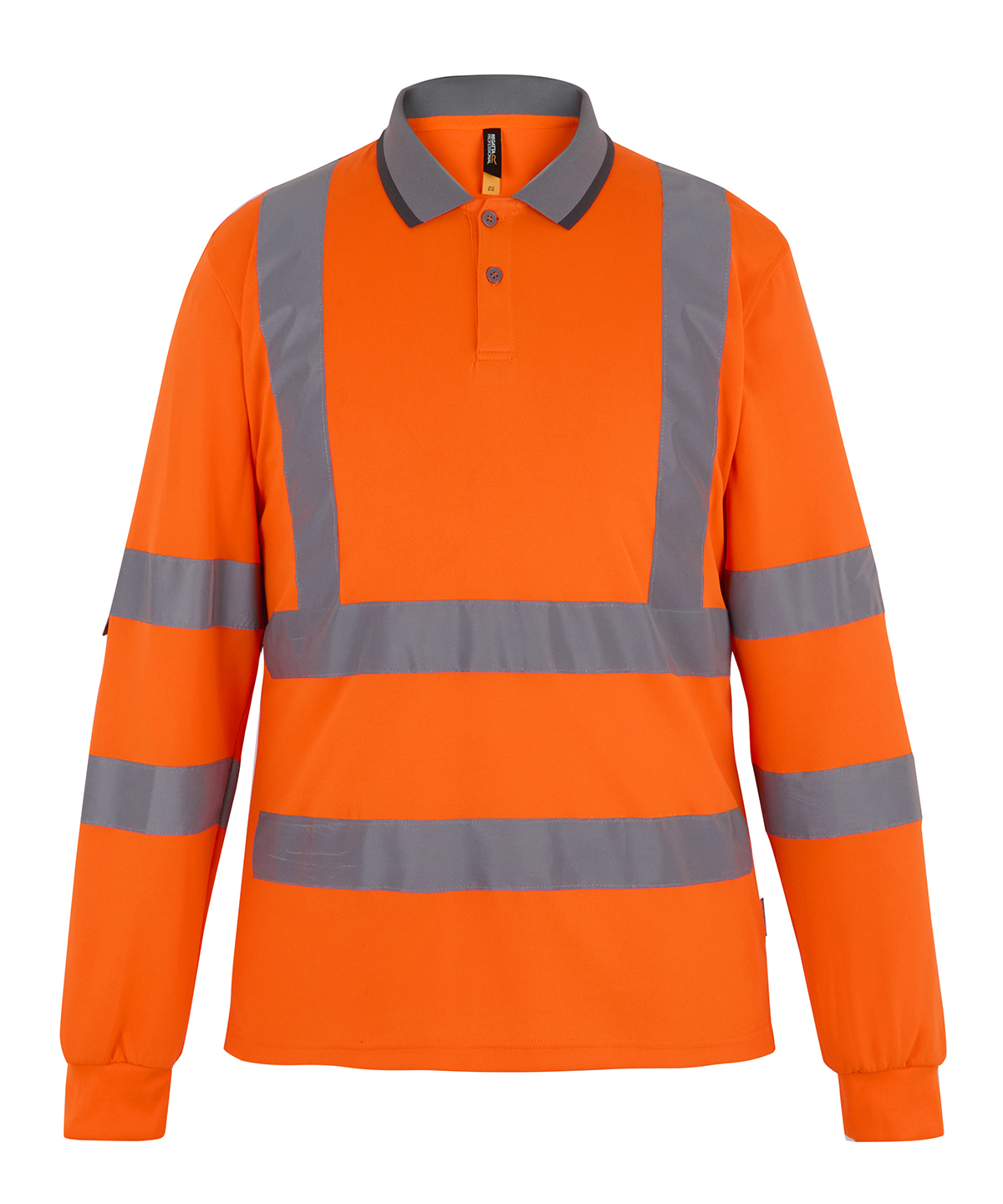 Hi-vis Pro contract long sleeve polo