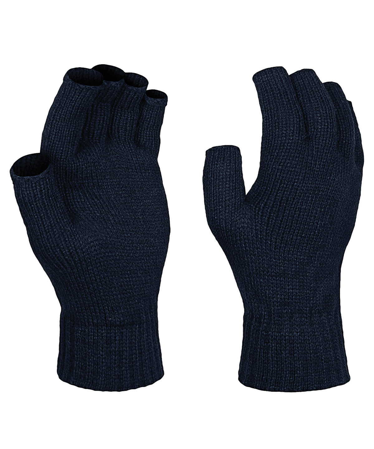 Fingerless mitts - Navy