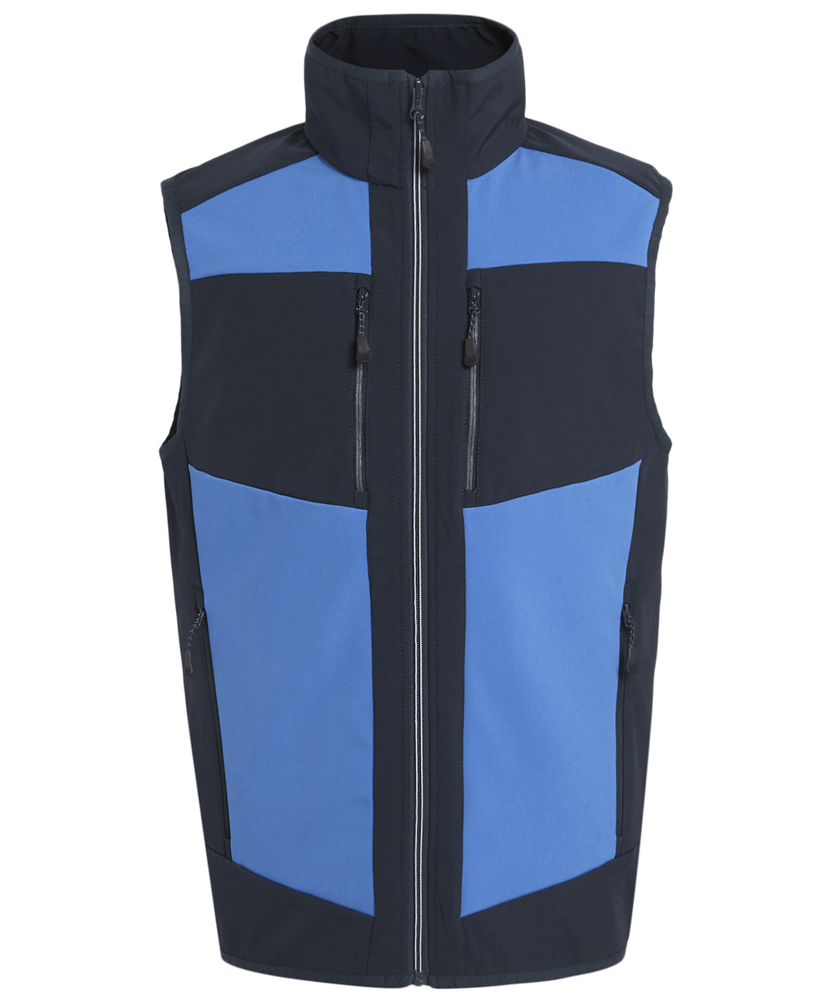 E-Volve unisex 2-layer softshell bodywarmer - Strong Blue/Navy