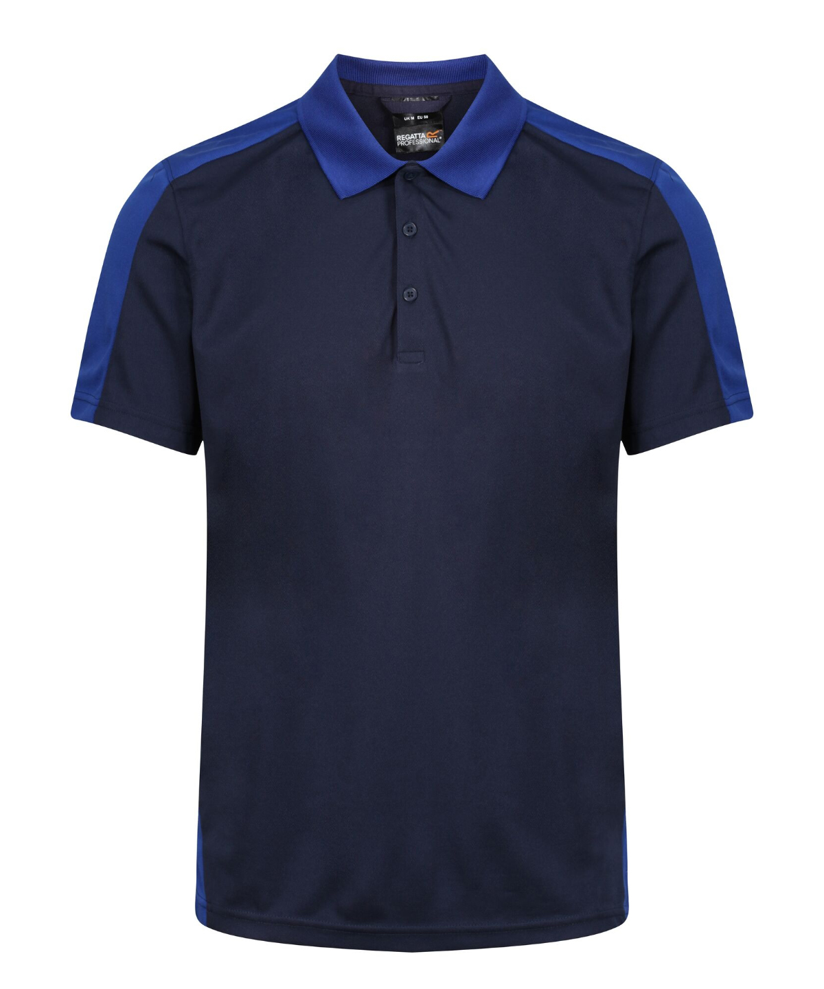 Contrast wicking polo - Navy/New Royal