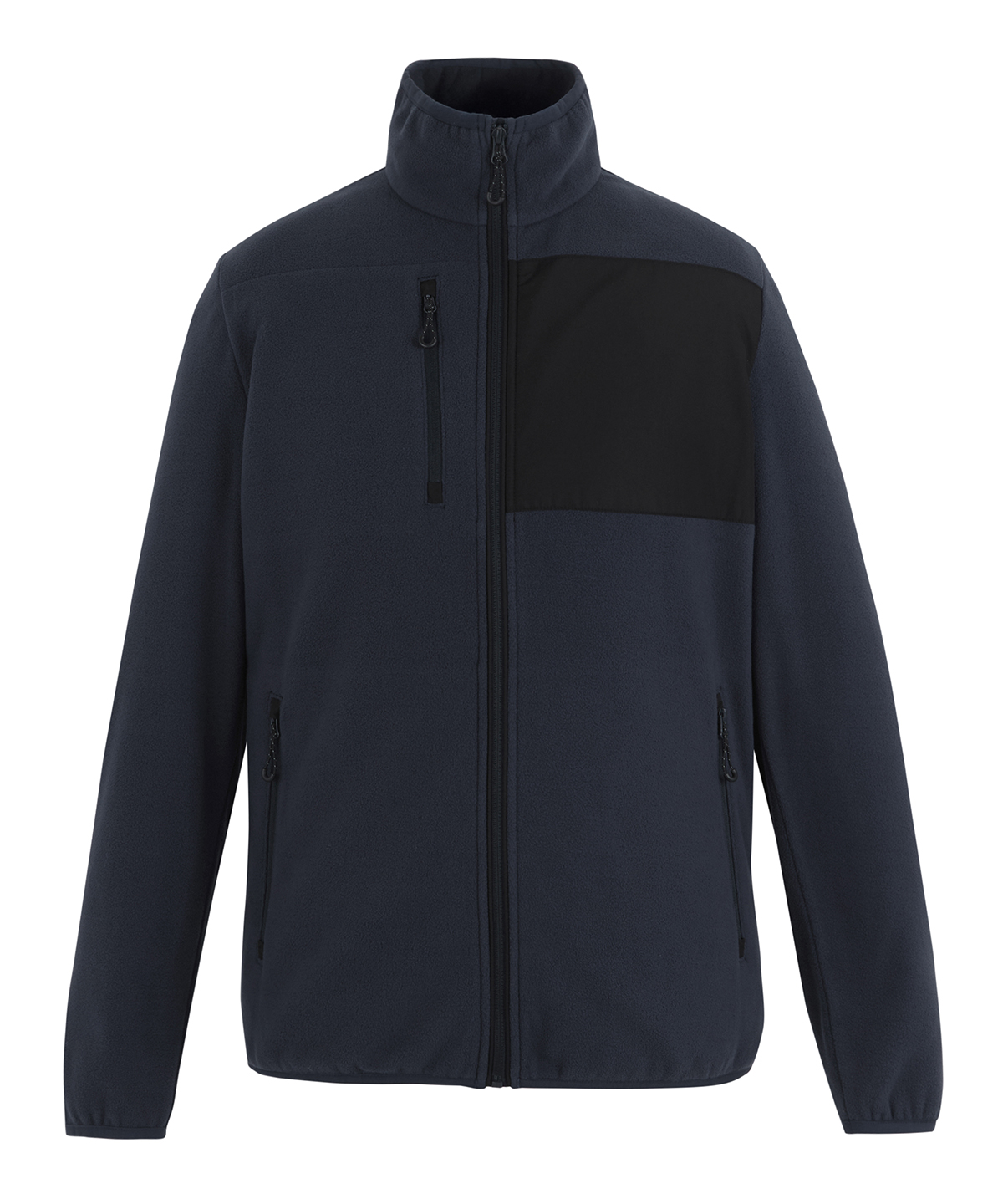 Active printable fleece jacket - Navy/Black