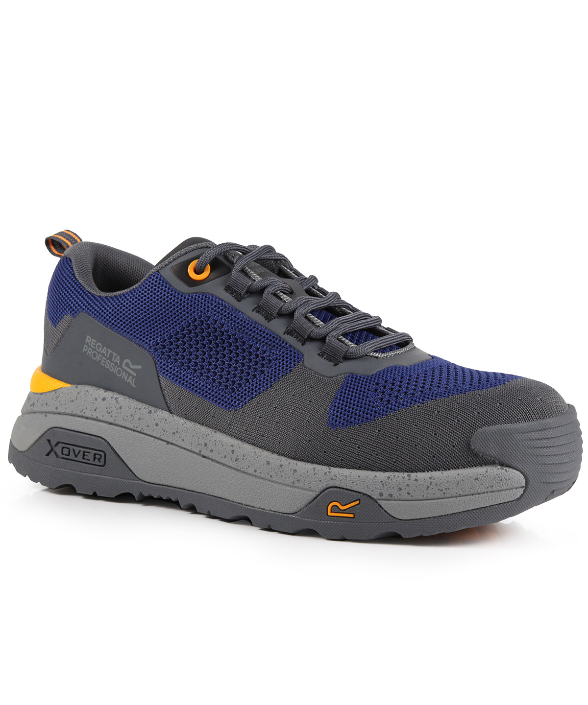 Crossfort S1 X-over metal-free safety trainers - Twilight Blue/Gunmetal