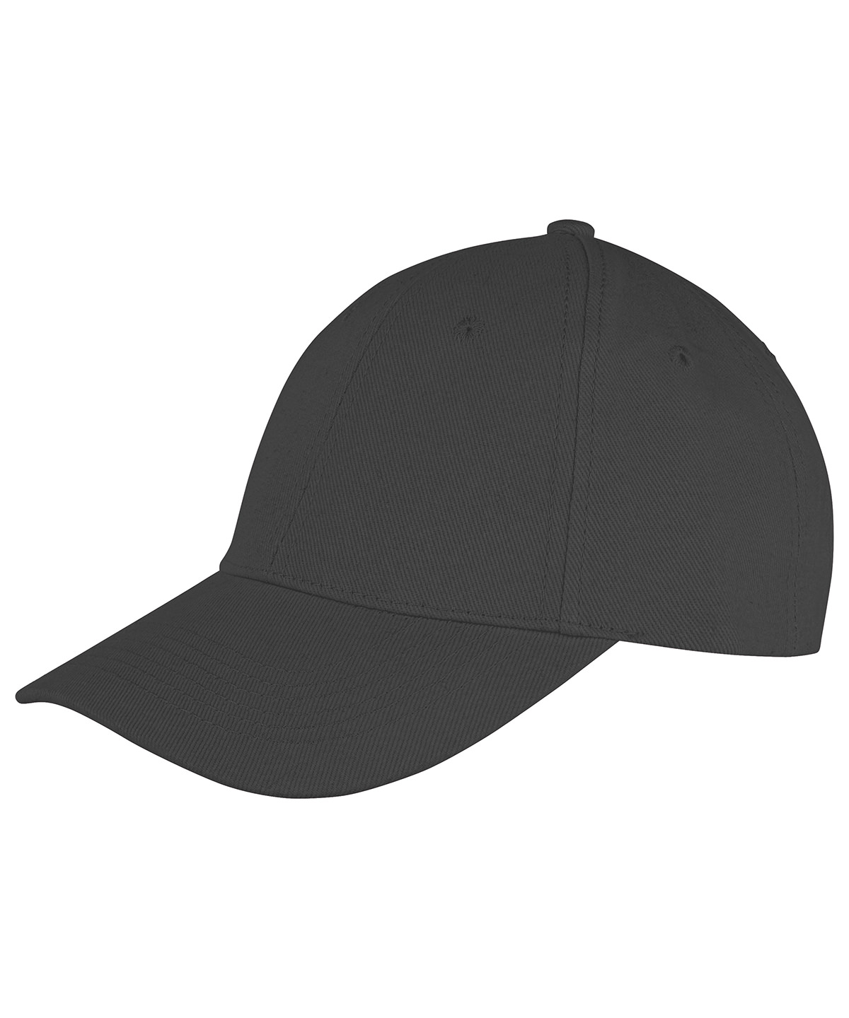 Memphis 6-panel brushed cotton low profile cap - Black