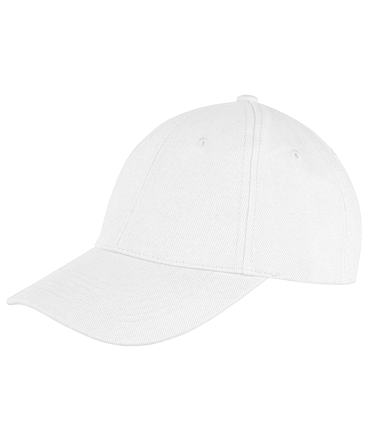 Memphis 6-panel brushed cotton low profile cap - White