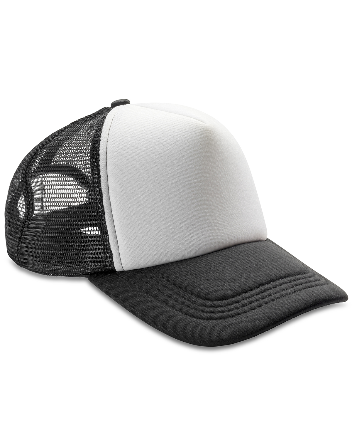 Core Detroit ½ mesh truckers cap - Black/White