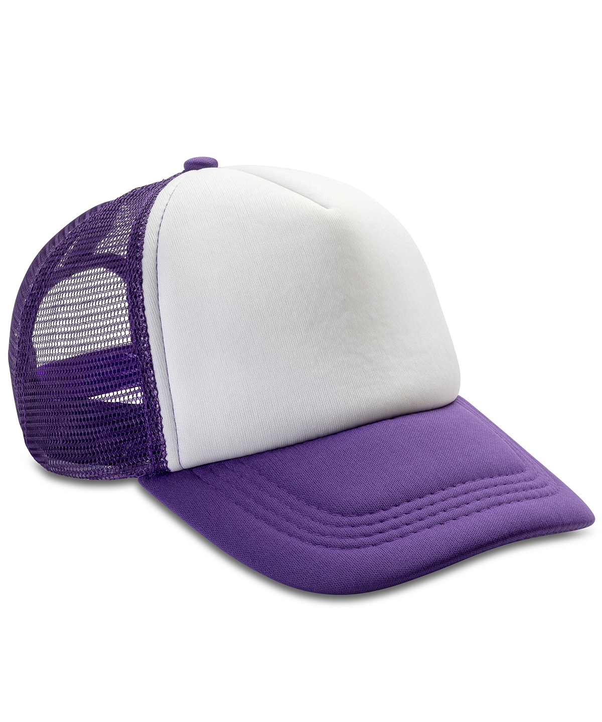 Core Detroit ½ mesh truckers cap - Purple/White
