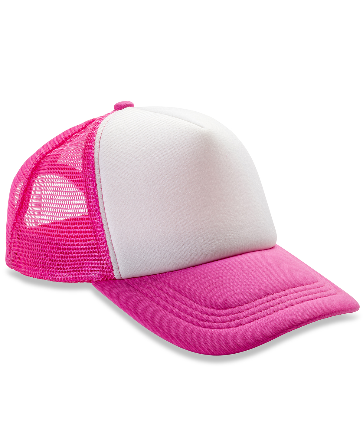 Core Detroit ½ mesh truckers cap - Super Pink/White