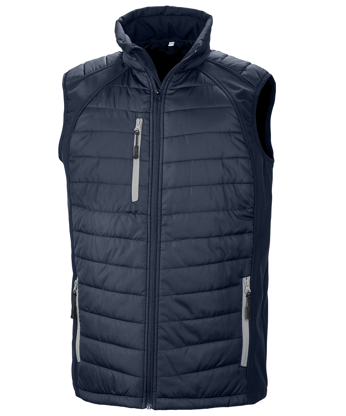 Compass padded softshell gilet - Navy/Grey