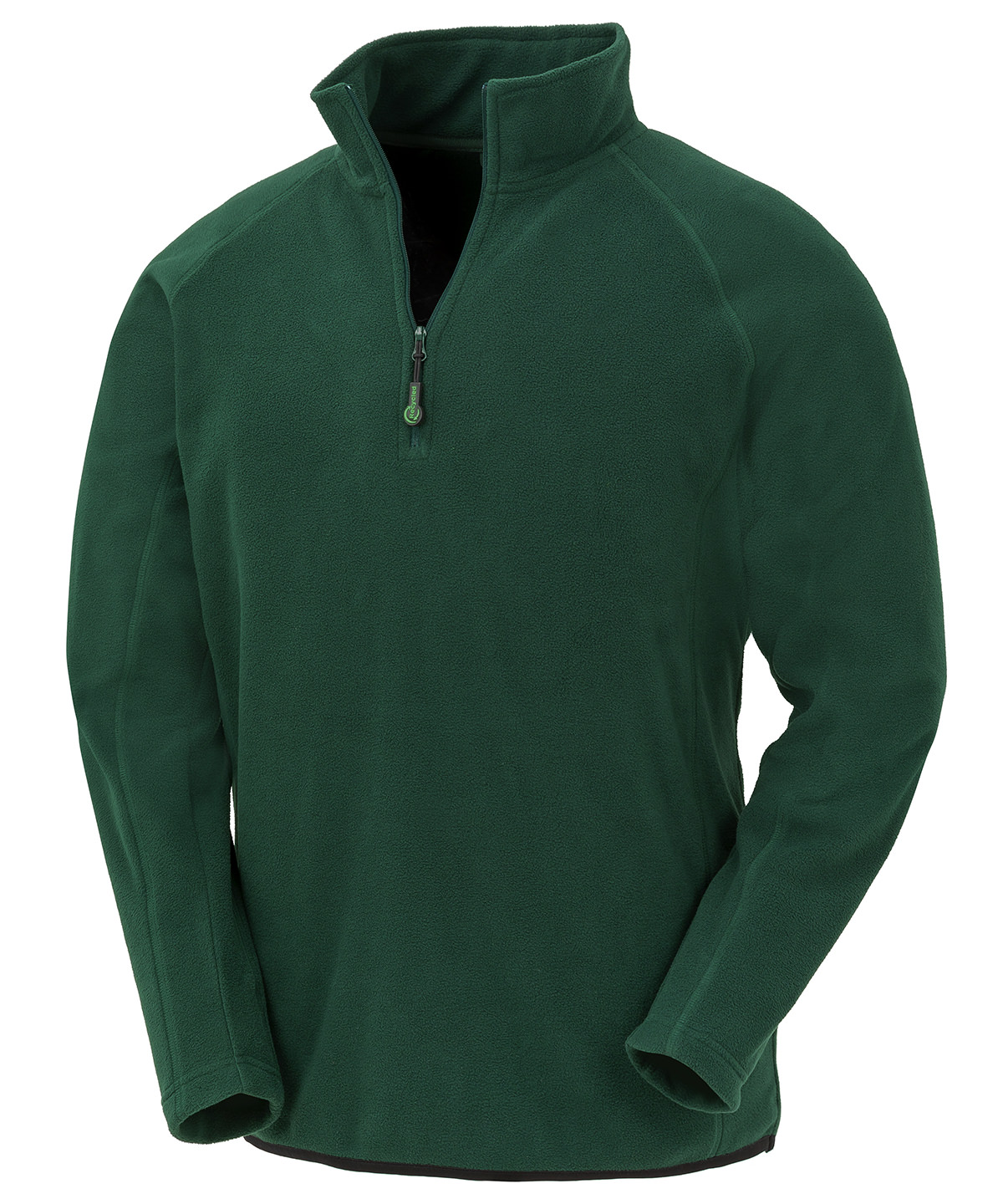 Recycled microfleece top - Forest Green
