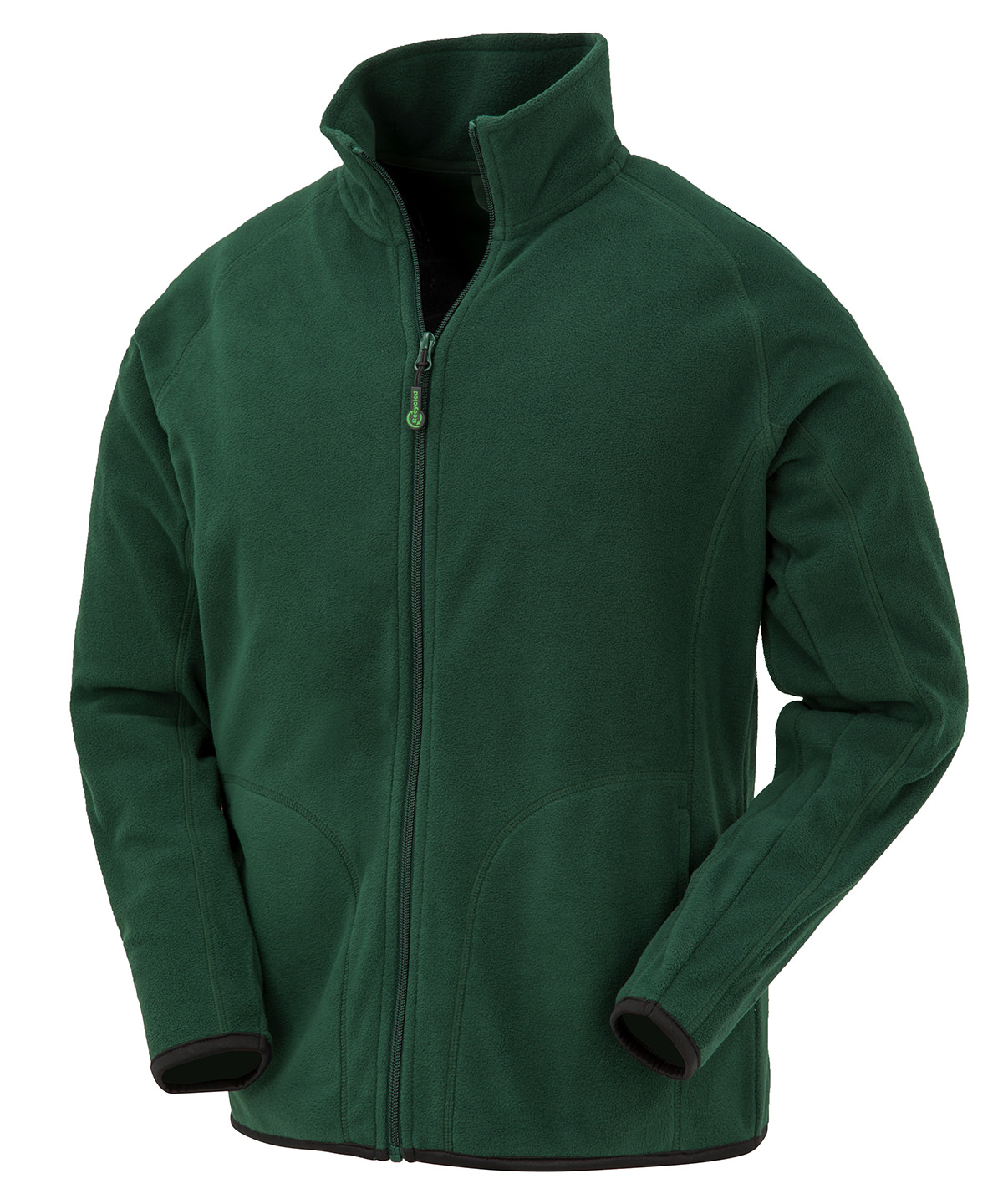 Recycled microfleece jacket - Forest Green